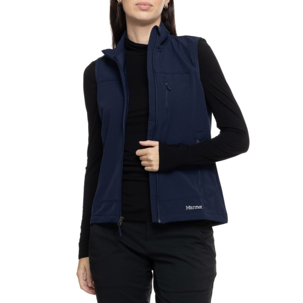 Marmot Women's Softshell Tempo Vest Medium Arctic Navy‎ Outdoor Wind Resistant